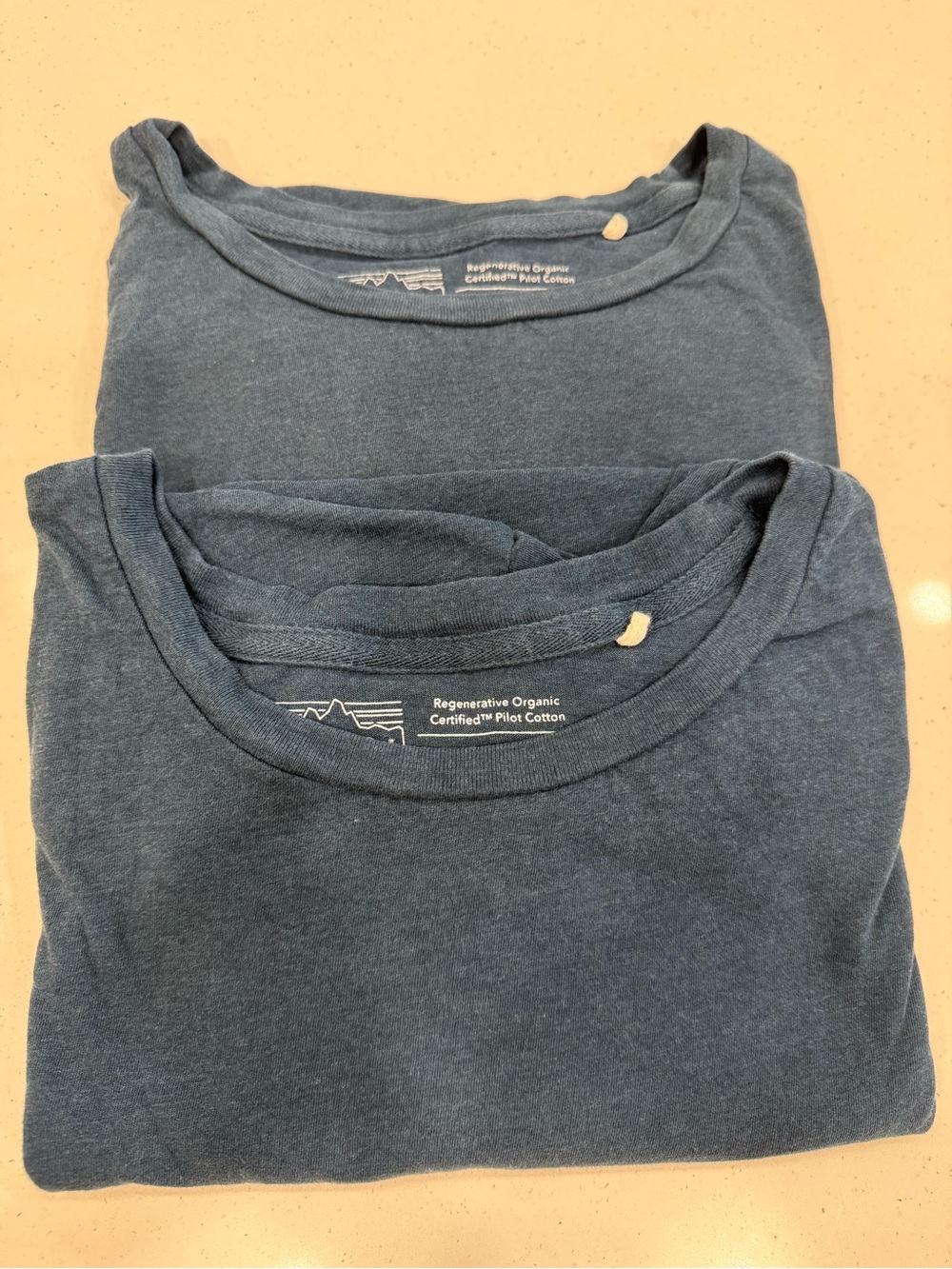 Patagonia reliabili-Tee. Steele Blue Organic Cotton T-Shirts (2)